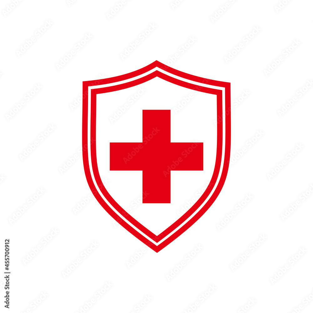 Protection of immunity icon. Shield immune system concept Protection of immunity icon. Shield immune system concept