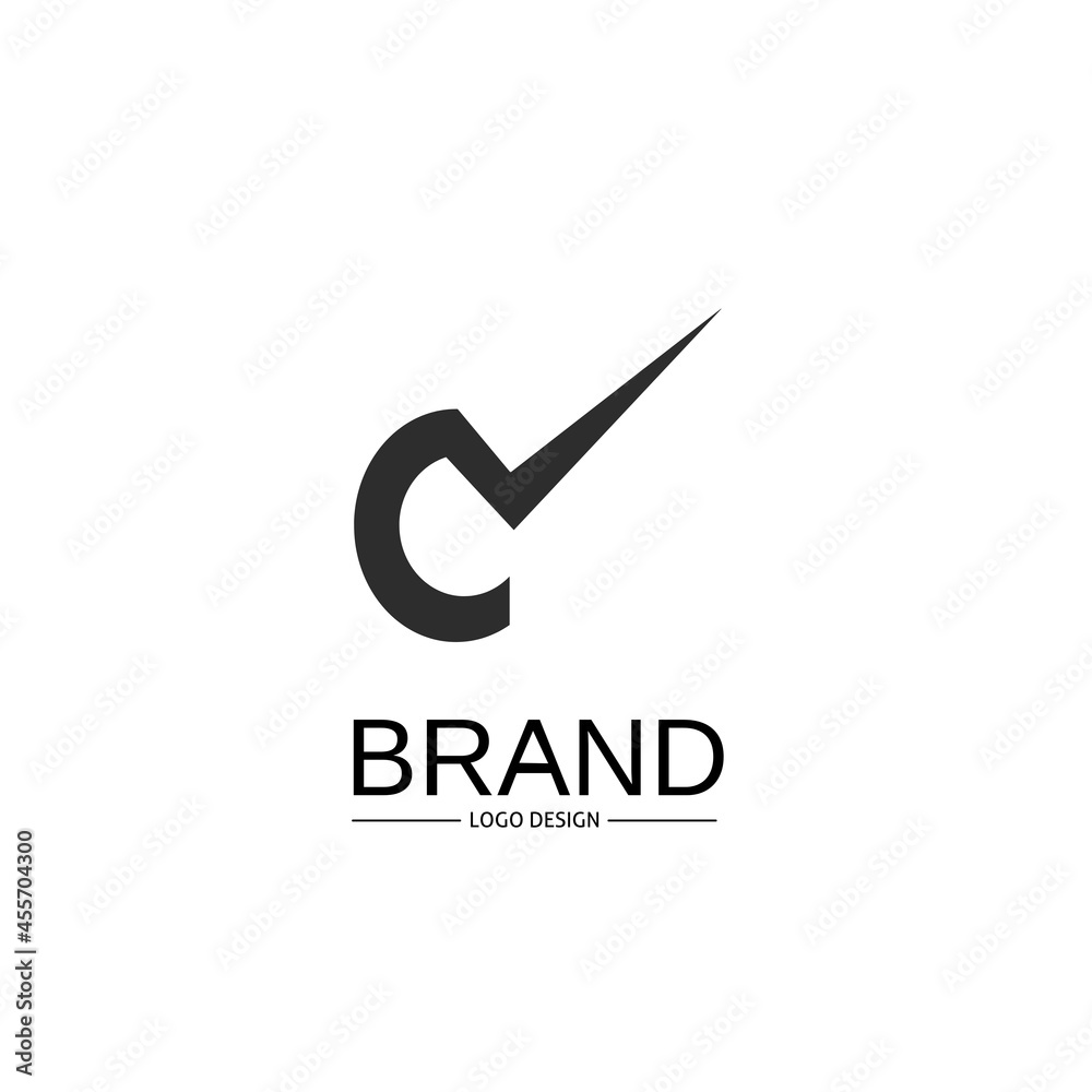 letter M design logo and tick symbol monochrome silhouette, Vector illustration letter M design logo and tick symbol monochrome silhouette, Vector illustration