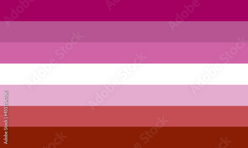 Lipstick Lesbian Pride Flag background, graphic design icon sign mockup editable template for web and print EPS 10 Vector Clip Art