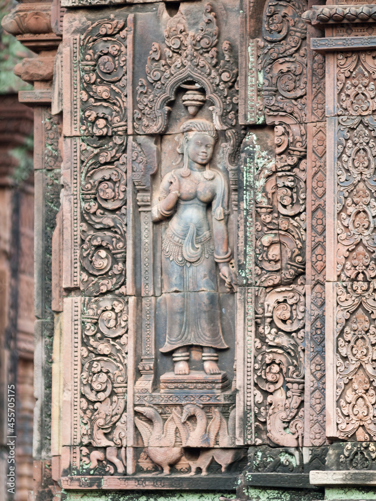 Banteay Srei, Siem Reap, Cambodia - a Hindu temple dedicated to Shiva commissioned by a Brahman