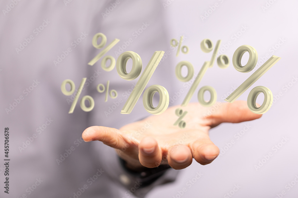 Fototapeta premium Your personal interest rate.