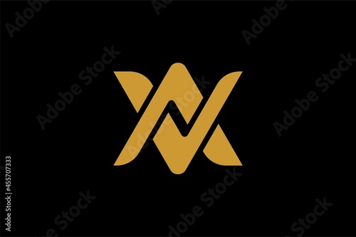 Letter AV logo design vector. Technology logo design.