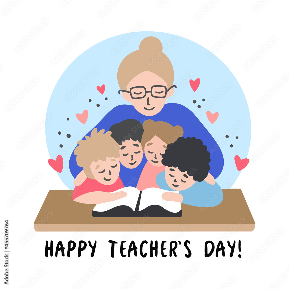 Happy teacher's day poster background concept. Vector Happy teacher's day poster background concept. Vector