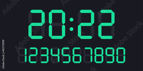2022 electronic clock and numbers set