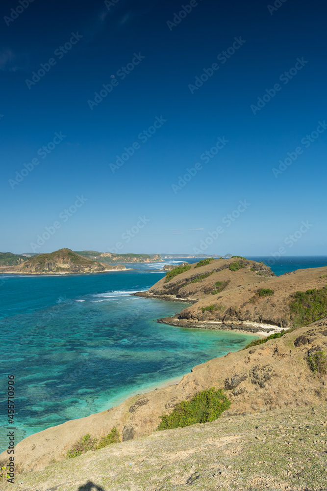 The beauty of Merese hill Lombok island, West Nusa Tenggara.