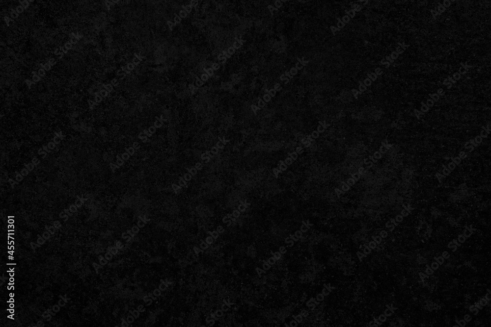 Fototapeta premium Concrete wall black color for background. Old grunge textures with scratches and cracks. Black painted cement wall texture.
