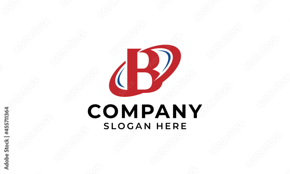 B logo abstract logo design