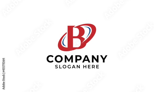 B logo abstract logo design