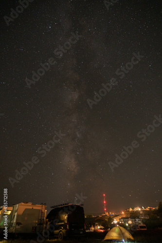 Milky Way over camoers