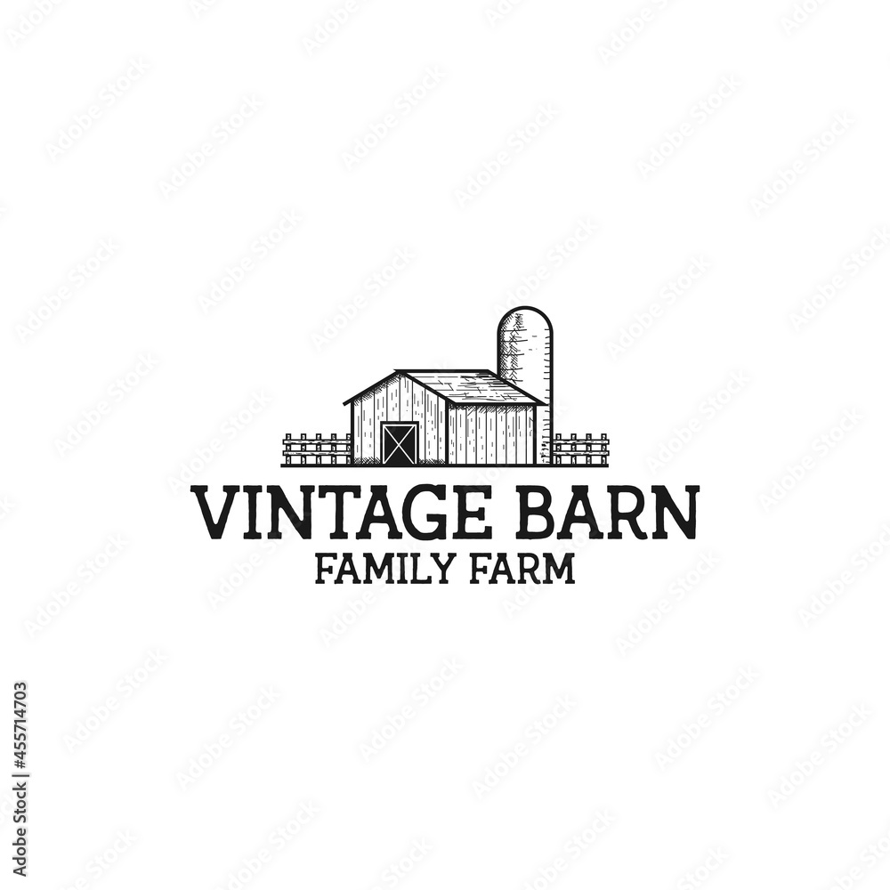 Farm vintage rustic hipster logo design inspiration for agriculture industry