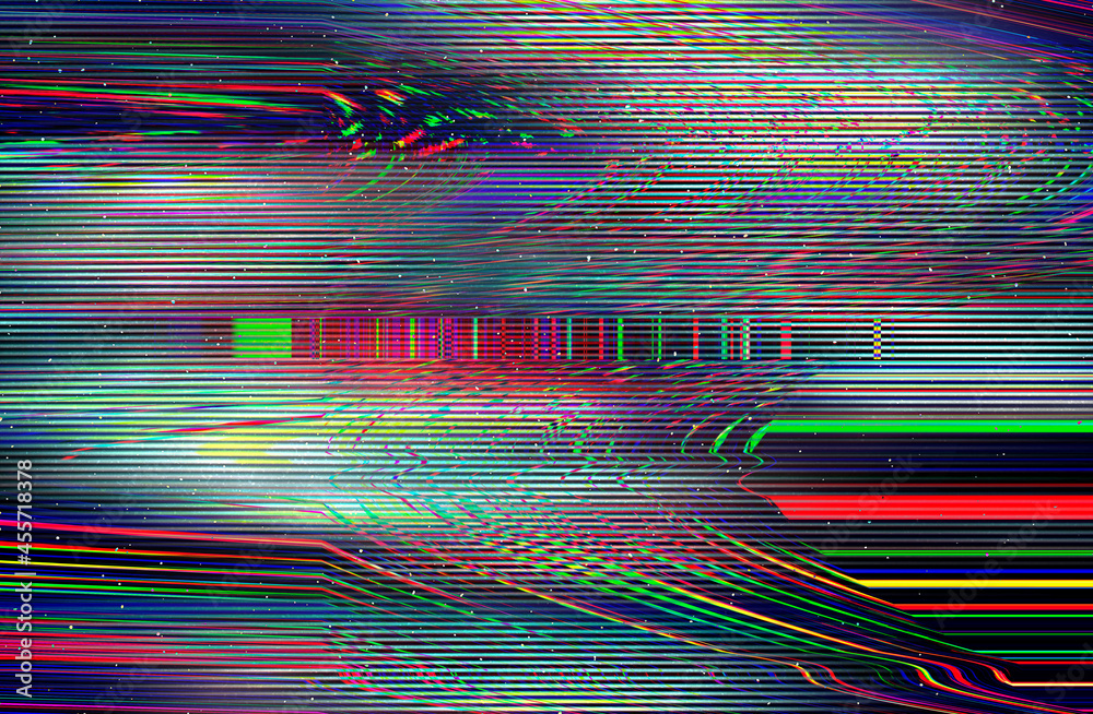 Glitch background. Screen bug effect. Stock Illustration