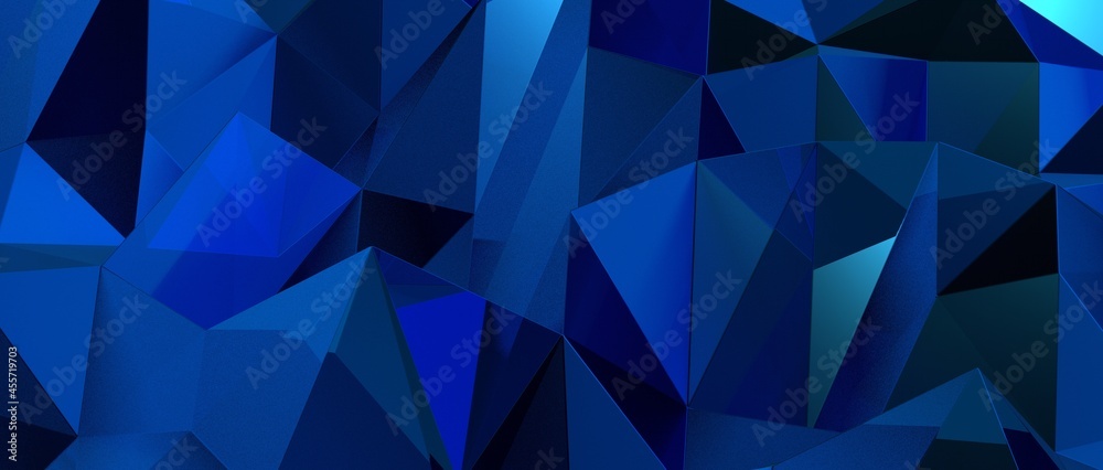 Abstract 3D triangular low poly style gradient background. Darker Abstract 3D triangular low poly style gradient background. Darker