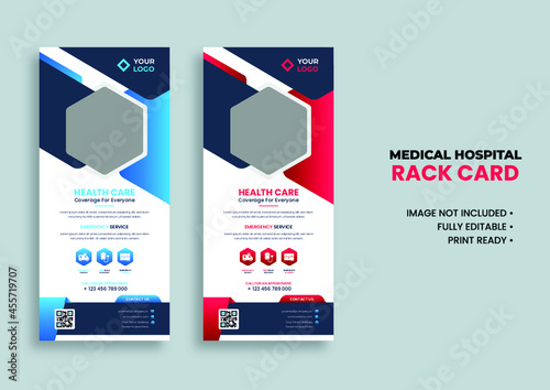 medical rack card template