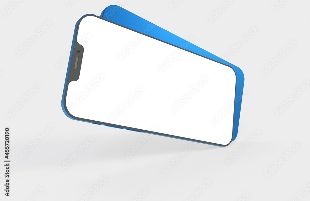 3d render illustration hand holding the white smartphone 3d render illustration hand holding the white smartphone