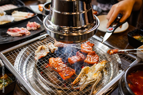 Grilled Pork Beef Korean BBQ In Restaurant © KPPWC