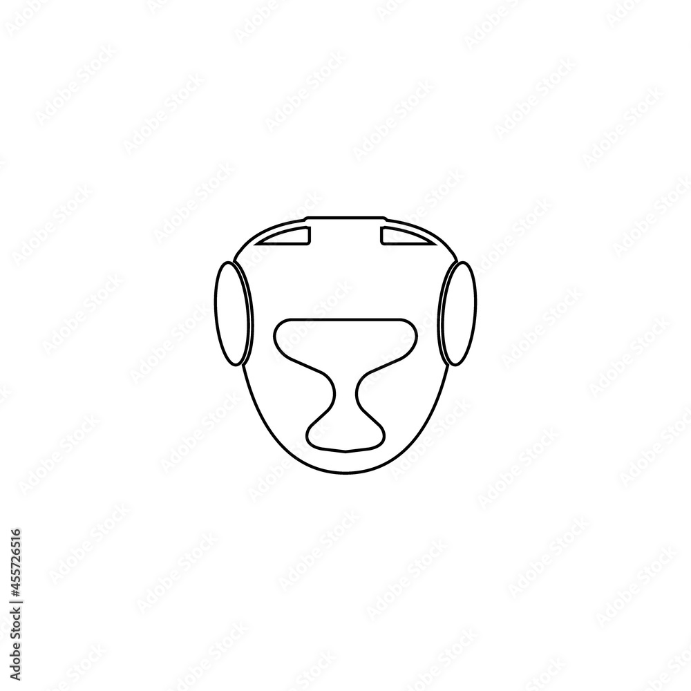 boxing helmet icon boxing helmet icon