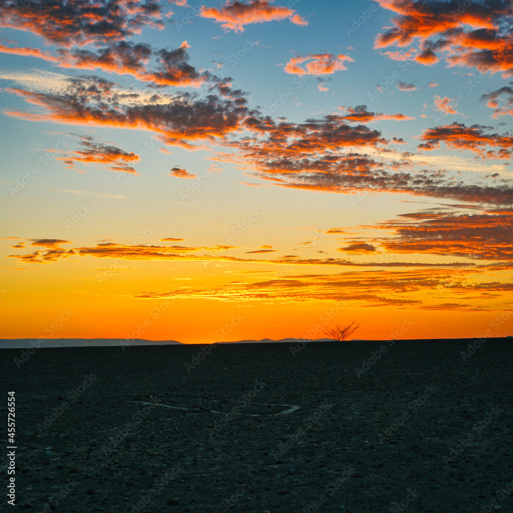 sunset on the beach