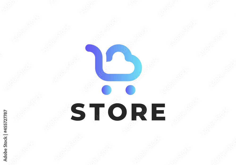 Cloud Shopping Cart Logo, Electronic commerce, Shop Logo Vector Inspiration
Cloud Shopping Cart Logo, Electronic commerce, Shop Logo Vector Inspiration