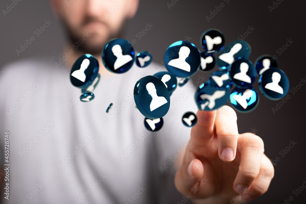 holding 3D rendering group of blue people holding 3D rendering group of blue people