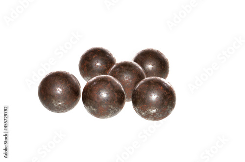 metal ball isolated on white background