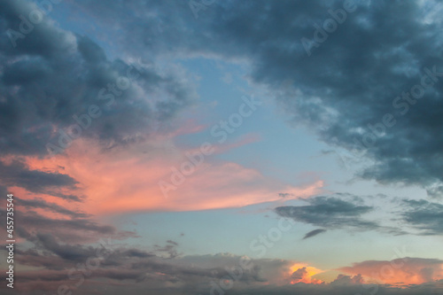 Colorful stormy early sunset sky © Susan Vineyard 