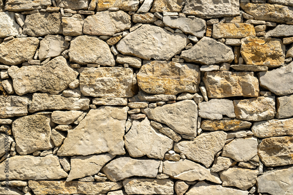 Limestone brick wall texture