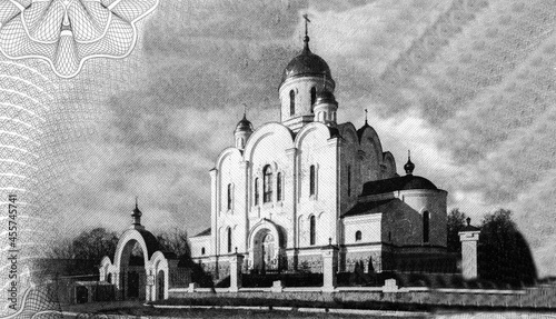 The Cathedral of Christmas, Tiraspol. Portrait from Transnistria 100 Rubles 2007 Banknotes.