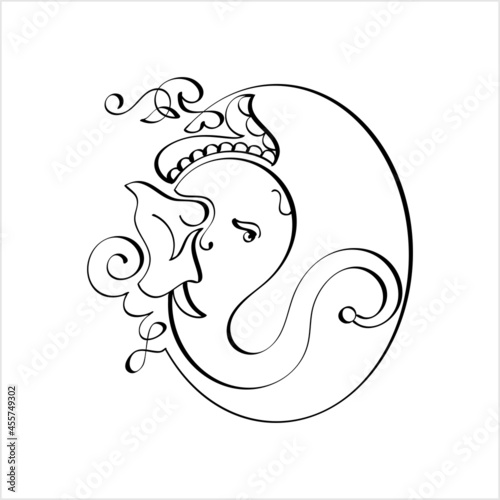 Ganesha Pen Ink Style M_2109012