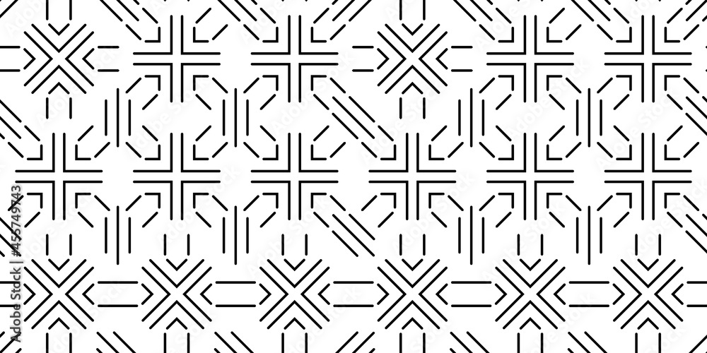 Geometric Lines Seamless Pattern M_2109003