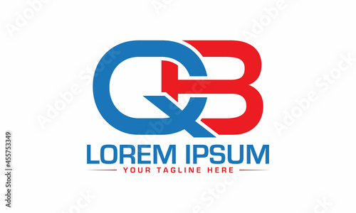 The Best Design QB logo unique modern minimalist simple creative abstract and vector
