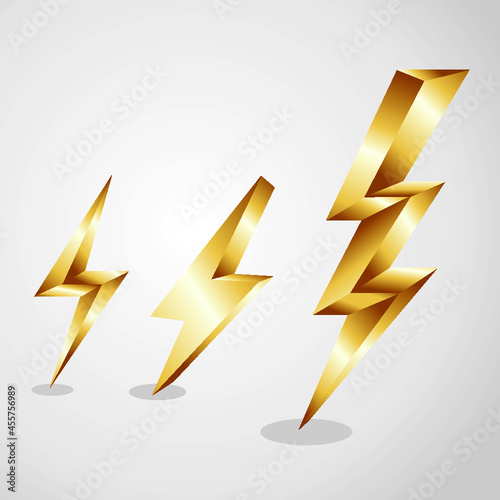 gold lightning bolt
