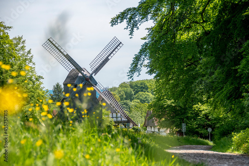 Blick auf die Mühle des Bauernhausmuseums Bielefeld photo