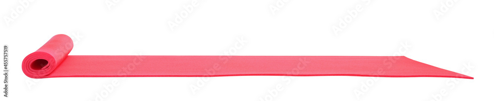 Bright camping mat isolated on white. Banner design Bright camping mat isolated on white. Banner design