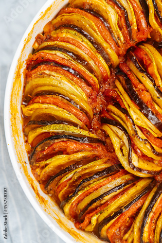 Serving ratatouille