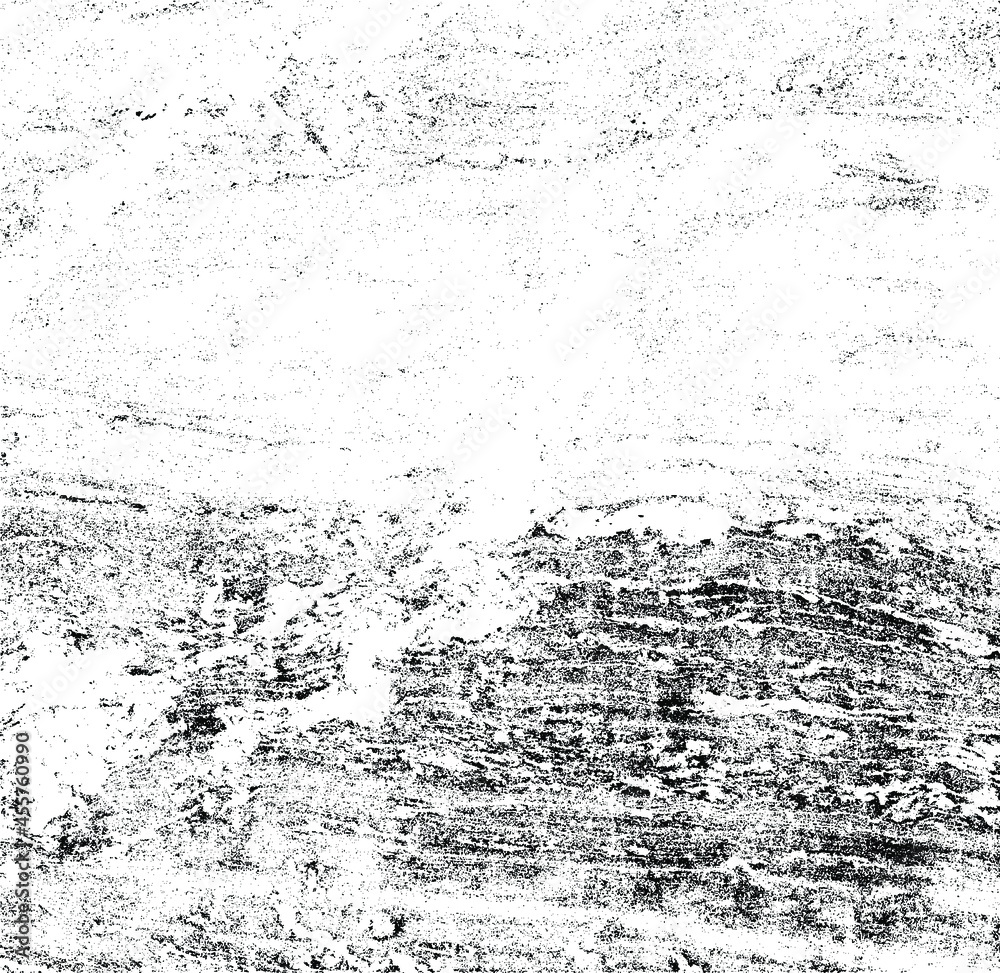 Rough black and white texture vector. Distressed overlay texture. Grunge background. Abstract textured effect. Vector Illustration. Black isolated on white background. EPS10