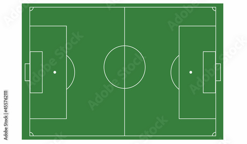Vector Football Field Overview map