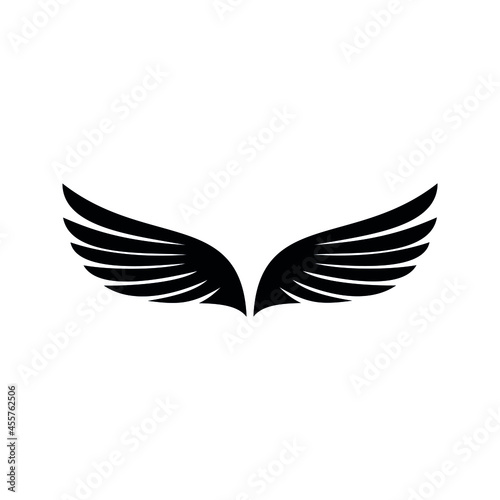 Angel wings icon vector. fly illustration sign collection. pilot symbol. wings logo.