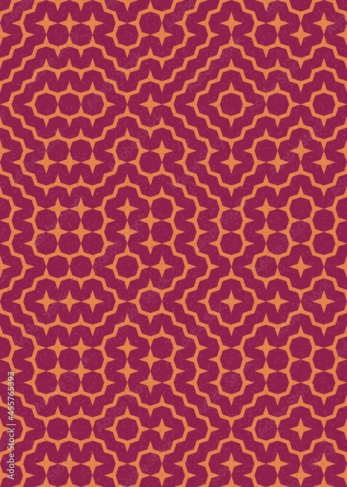 Abstract Geometric Pattern generative computational art illustration