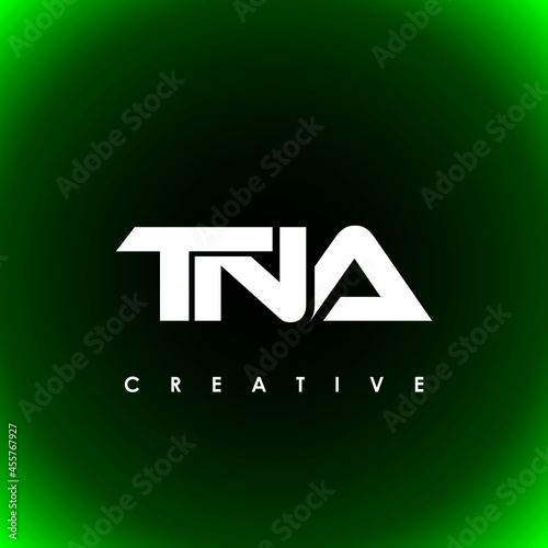TNA Letter Initial Logo Design Template Vector Illustration photo