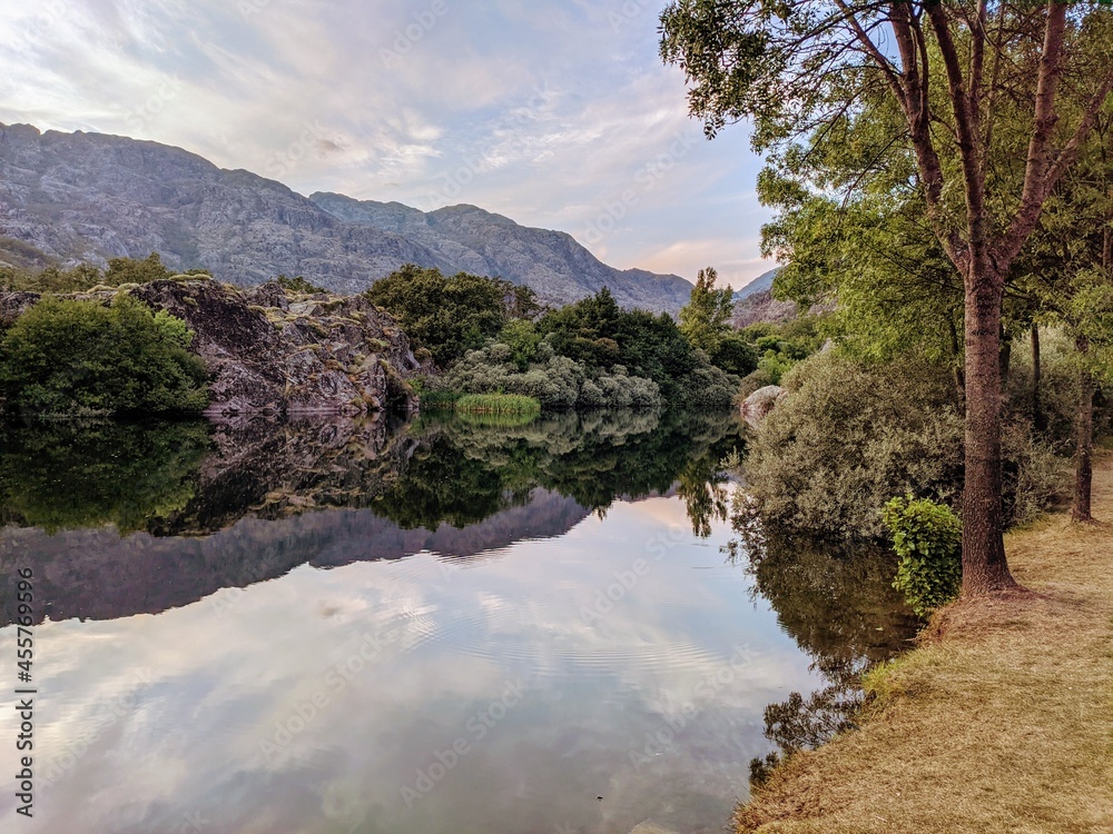 Tera river near Ribadelago Viejo village, Sanabria Natural Park, Zamora, Spain