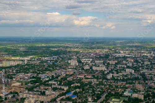 Aerial view of Zhytomyr in Ukraine