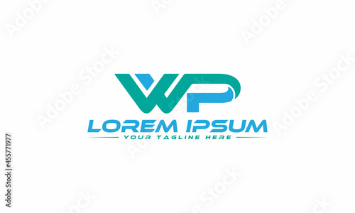 The Best Design WP logo unique modern minimalist simple creative abstract and vector