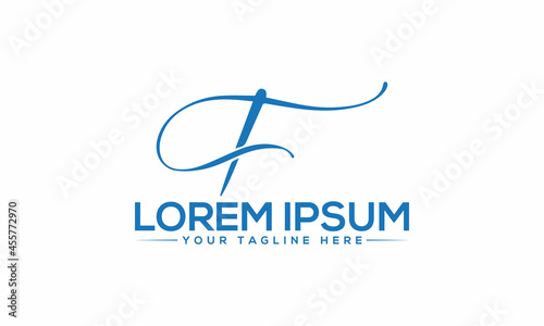 The Best Design needle logo unique modern minimalist simple creative abstract and vector