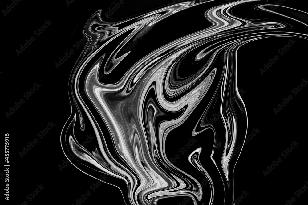 Obraz premium Painted watercolor with mixed liquid color paints. Abstract fluid acrylic painting. Modern art. Marbled luquid marble abstract background.