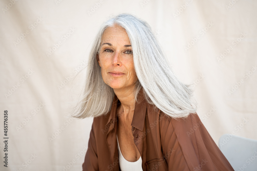 Fashion portrait of beautiful mature woman Fashion portrait of beautiful mature woman