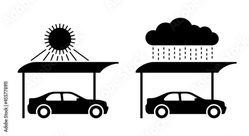 Carports - car protection from sunlight and rain