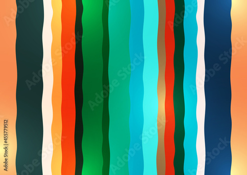 Bright abstract geometric irregular stripes. Overlapping shapes. Suitable for promotional materials, brochures, banners. Vector