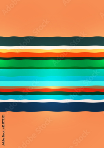 Bright abstract geometric irregular stripes. Overlapping shapes. Suitable for promotional materials, brochures, banners. Vector © Irina