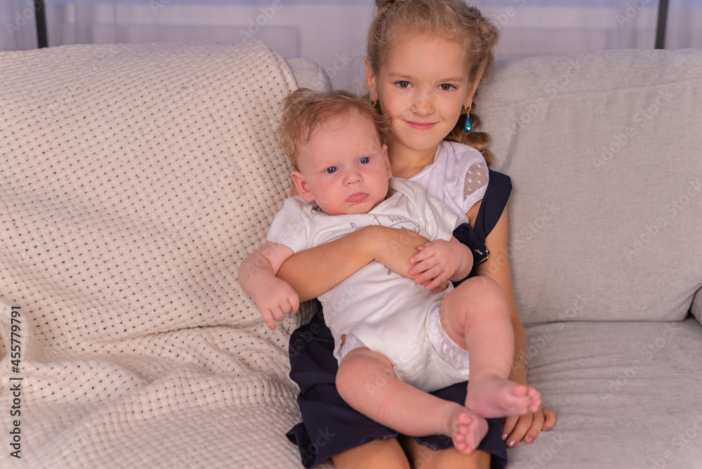 happy family together at home. family portrait happy family together at home. family portrait
