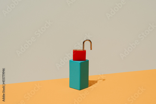 unlocked padlock